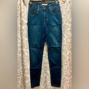 Levi's 721 High Rise Skinny Dark Blue Jeans LIKE NEW CONDITION